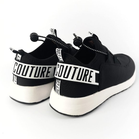 Women's Juicy Couture Black And White Sneakers 8.5 US LIKE NEW - Picture 3 of 10